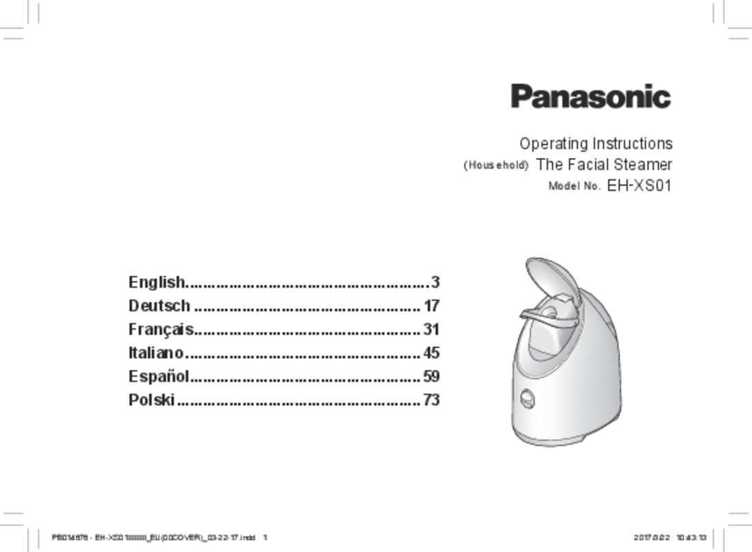Guide utilisation PANASONIC EHXS01  de la marque PANASONIC