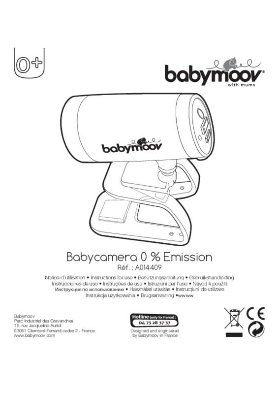 Guide utilisation BABYMOOV BABYCAMERA 0% EMISSION  de la marque BABYMOOV