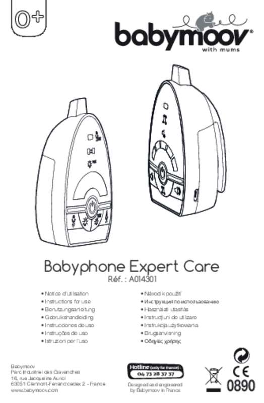 Guide utilisation BABYMOOV BABYPHONE EXPERT CARE A014301  de la marque BABYMOOV