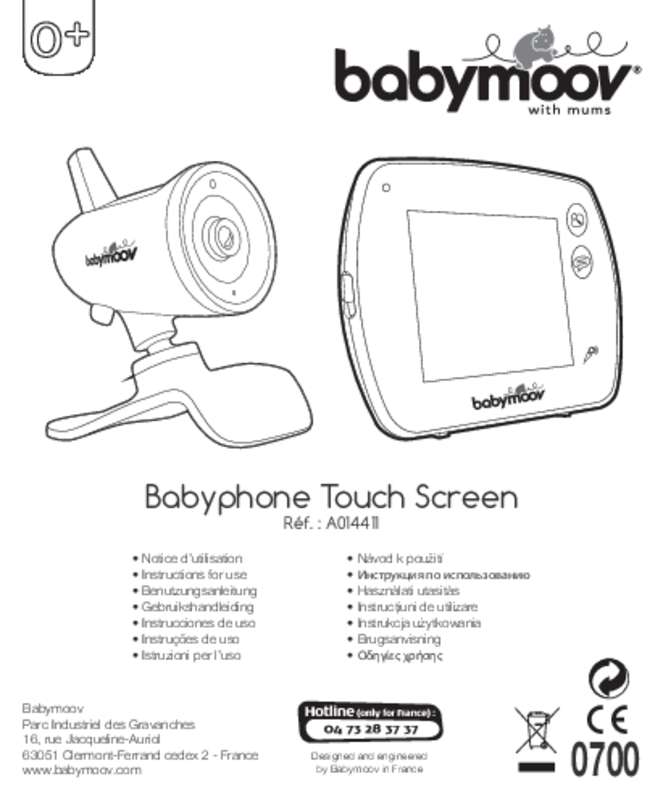 Guide utilisation BABYMOOV TOUCH SCREEN A014411  de la marque BABYMOOV