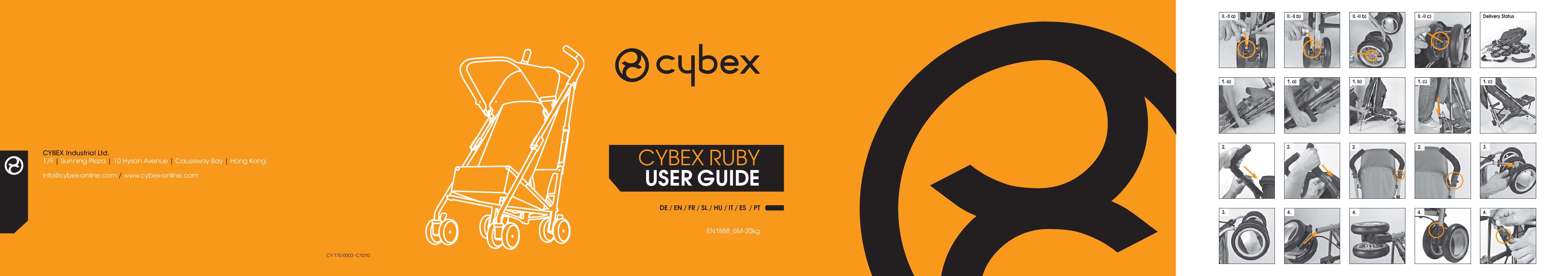 Guide utilisation CYBEX RUBY  de la marque CYBEX