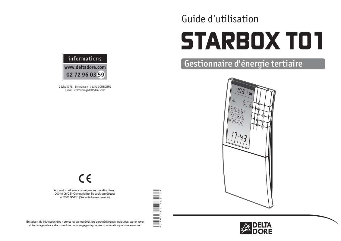 Guide utilisation DELTA DORE STARBOX T01  de la marque DELTA DORE