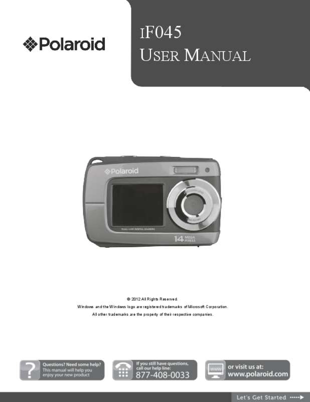 Guide utilisation POLAROID IF045  de la marque POLAROID