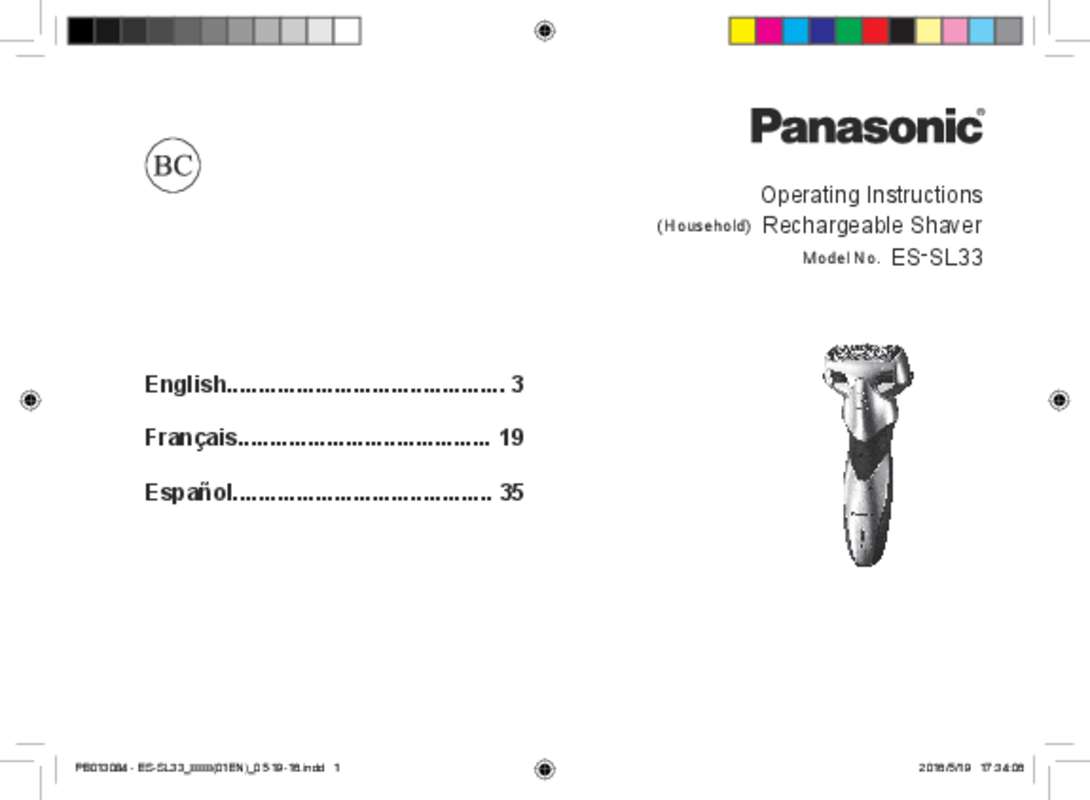 Guide utilisation  PANASONIC ESSL33  de la marque PANASONIC