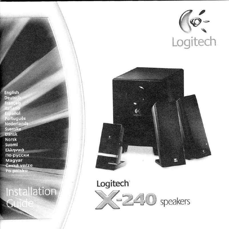 Guide utilisation  LOGITECH X-240  de la marque LOGITECH