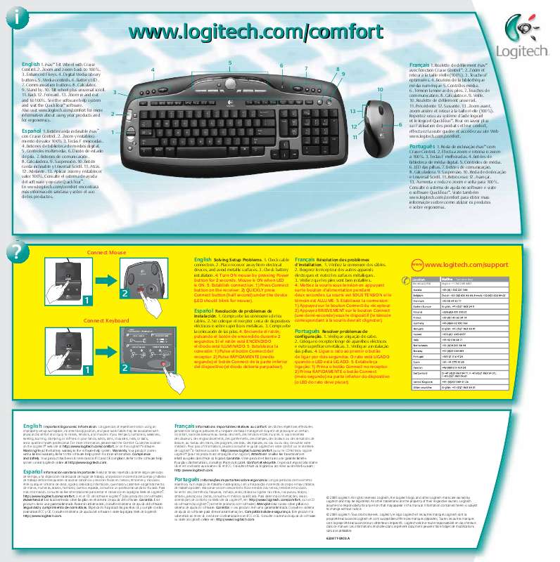Guide utilisation  LOGITECH MX 3000  de la marque LOGITECH