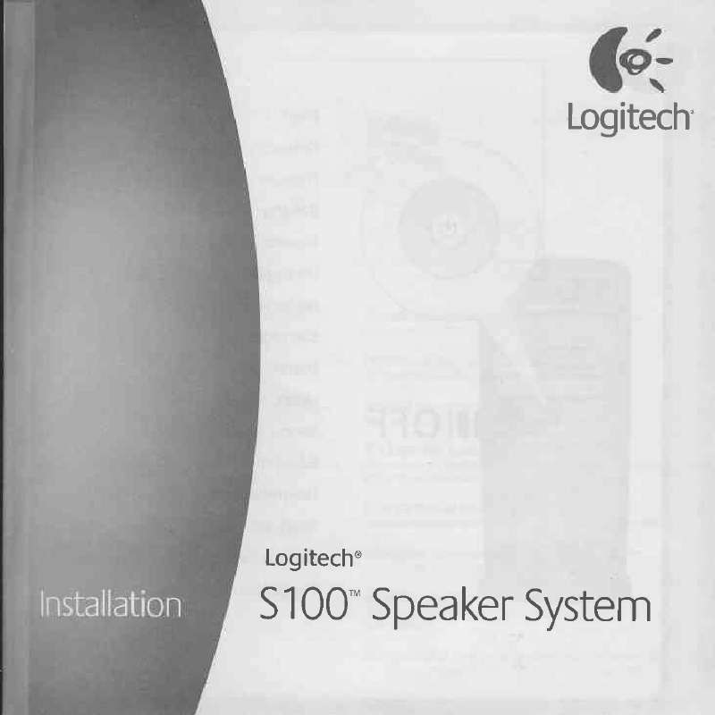 Guide utilisation  LOGITECH S100  de la marque LOGITECH