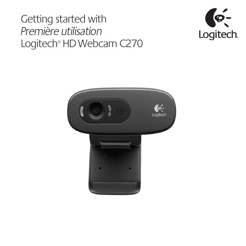 Guide utilisation LOGITECH HD WEBCAM C270  de la marque LOGITECH