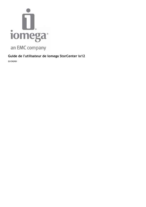 Guide utilisation  IOMEGA STORCENTER PRO NAS IX12-300R  de la marque IOMEGA