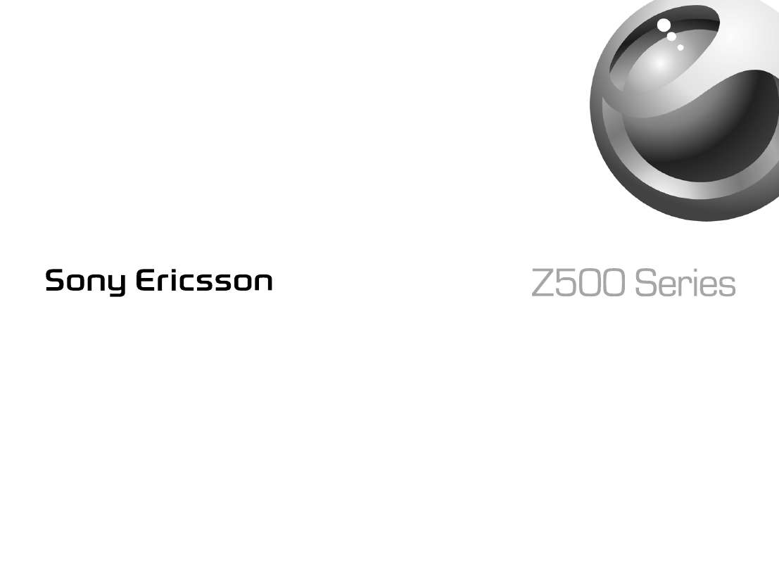 Guide utilisation SONY ERICSSON Z500A  de la marque SONY ERICSSON