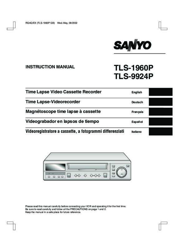 Guide utilisation SANYO TLS-1960P  de la marque SANYO