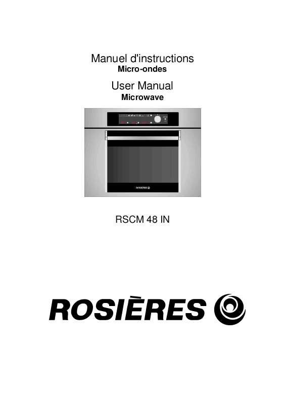Guide utilisation  ROSIERES RSCM 48 IN  de la marque ROSIERES