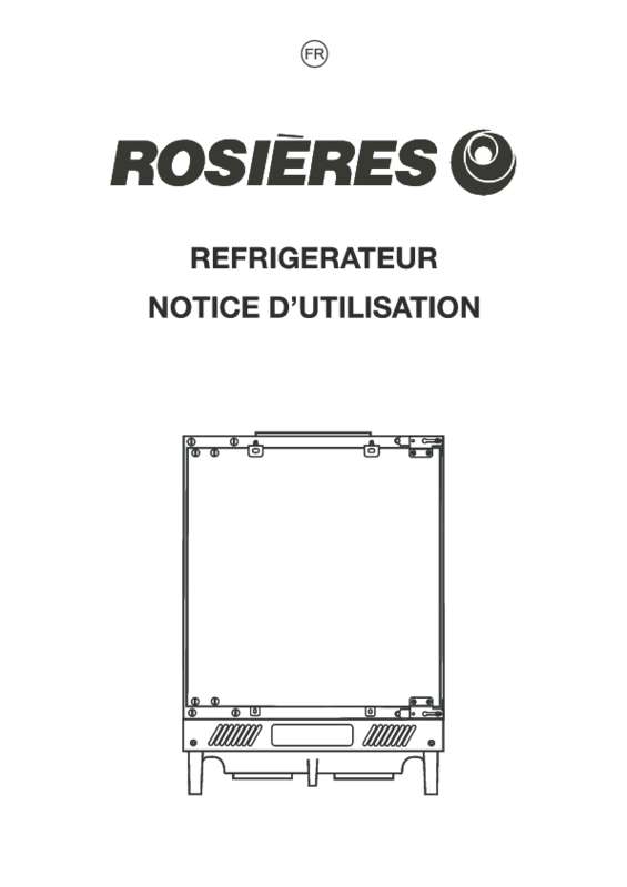 Guide utilisation ROSIERES RBP164 de la marque ROSIERES