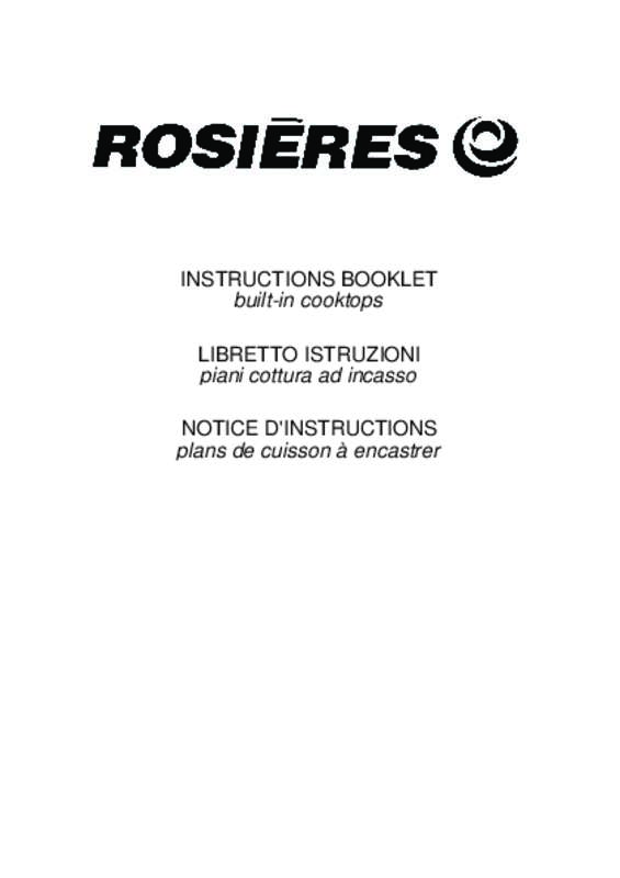 Guide utilisation  ROSIERES RDE342IN  de la marque ROSIERES