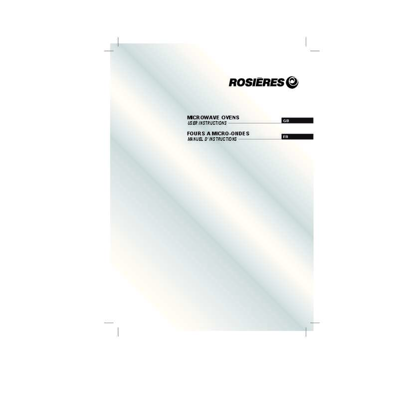 Guide utilisation ROSIERES RMG280 de la marque ROSIERES