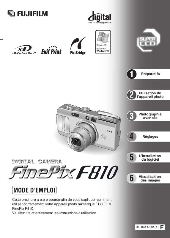 Guide utilisation FUJI F810  de la marque FUJI