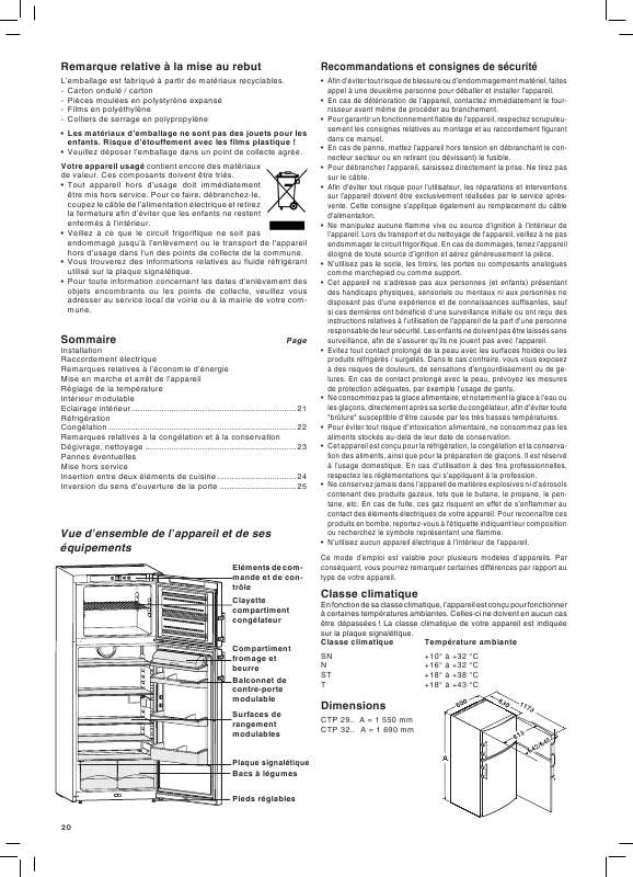 Guide utilisation  LIEBHERR CTPESF 3213  de la marque LIEBHERR
