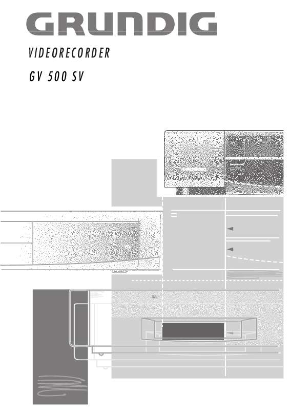 Guide utilisation  GRUNDIG GV 500 SV  de la marque GRUNDIG