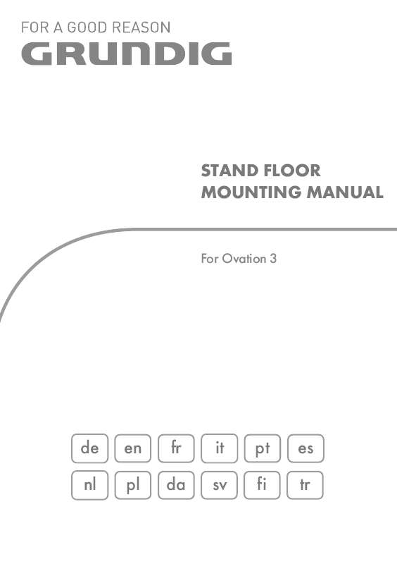 Guide utilisation  GRUNDIG STAND FLOOR OVATION 3  de la marque GRUNDIG