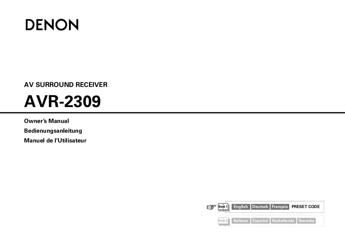 Guide utilisation DENON AVR-2309  de la marque DENON