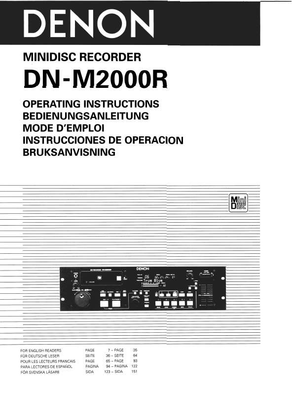 Guide utilisation  DENON DN-M2000R  de la marque DENON