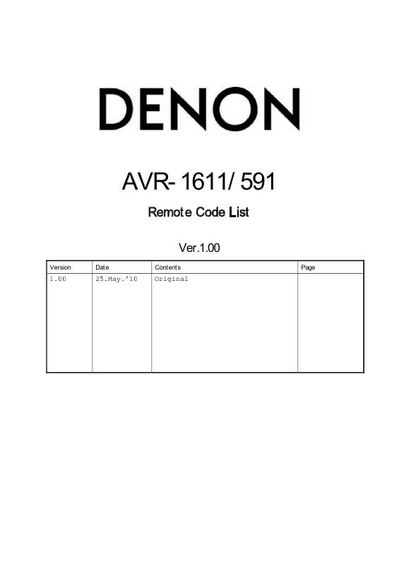 Guide utilisation DENON AVR-591  de la marque DENON