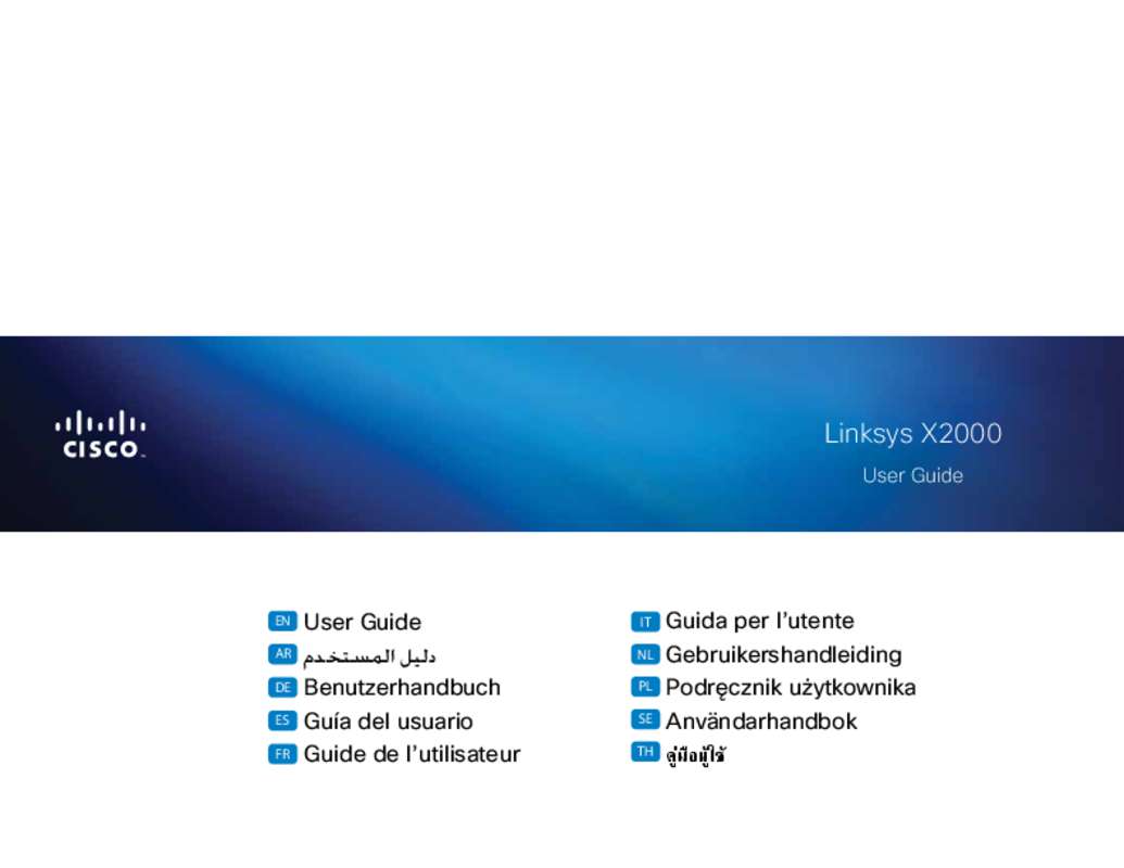 Guide utilisation LINKSYS X3000  de la marque LINKSYS