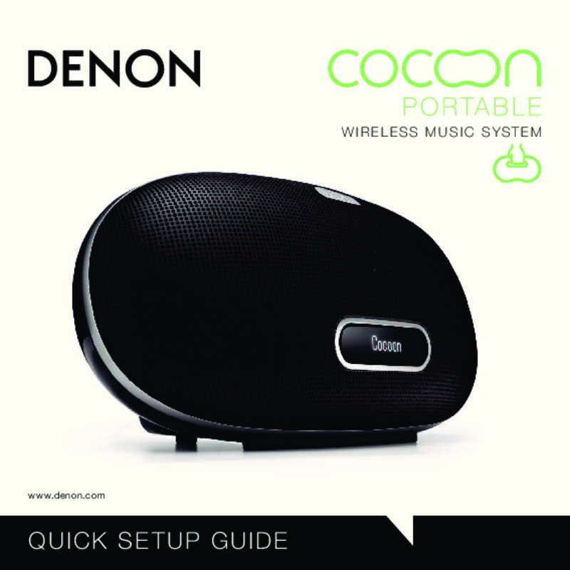 Guide utilisation  DENON COCOON PORTABLE  de la marque DENON