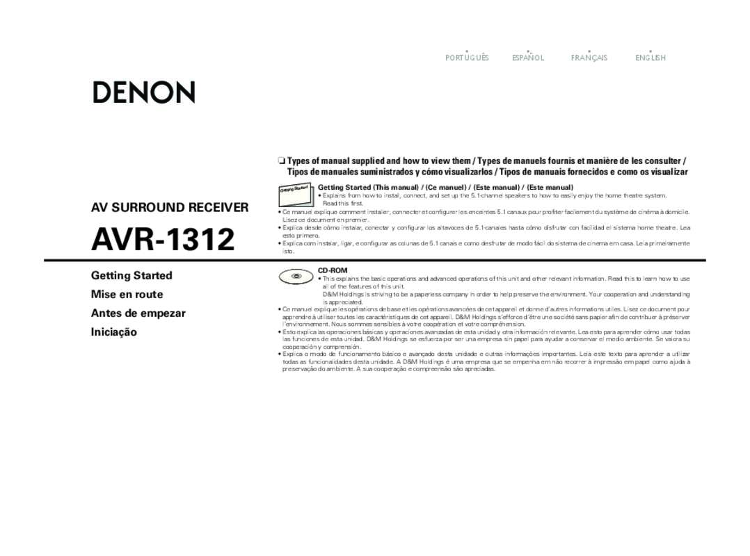 Guide utilisation  DENON DHT1312BA  de la marque DENON