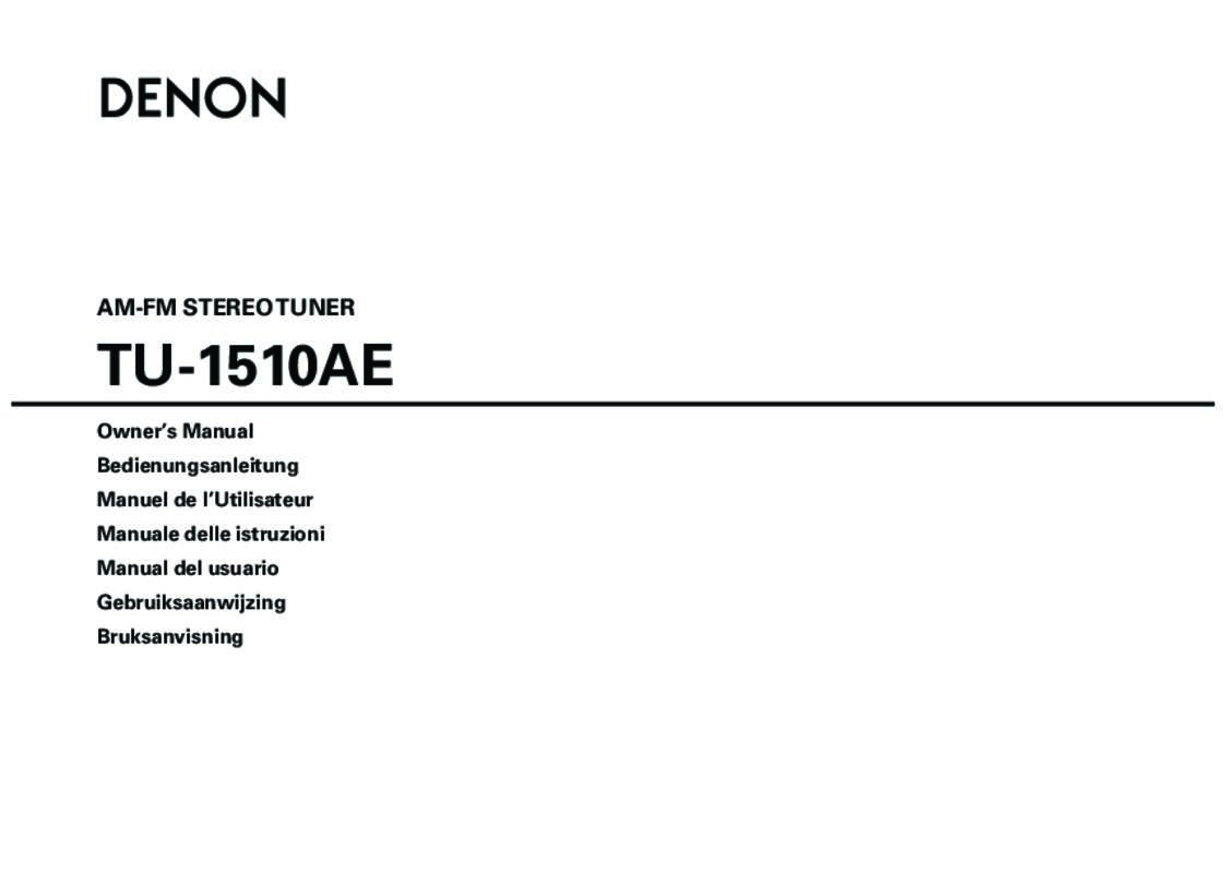 Guide utilisation  DENON TU-1510AE  de la marque DENON