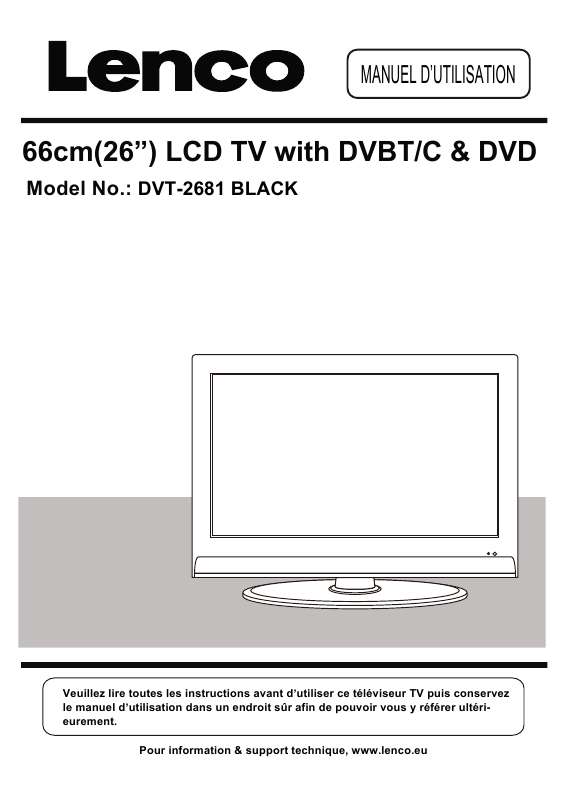 Guide utilisation LENCO DVT-2681  de la marque LENCO