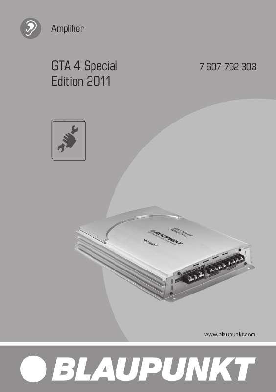 Guide utilisation BLAUPUNKT GTA 4 SPECIAL EDITION 2011  de la marque BLAUPUNKT