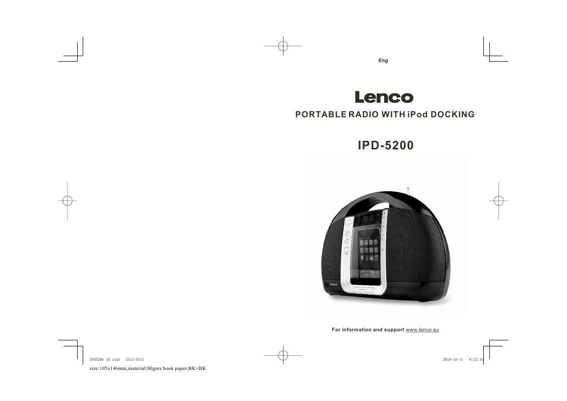 Guide utilisation LENCO IPD-5200  de la marque LENCO
