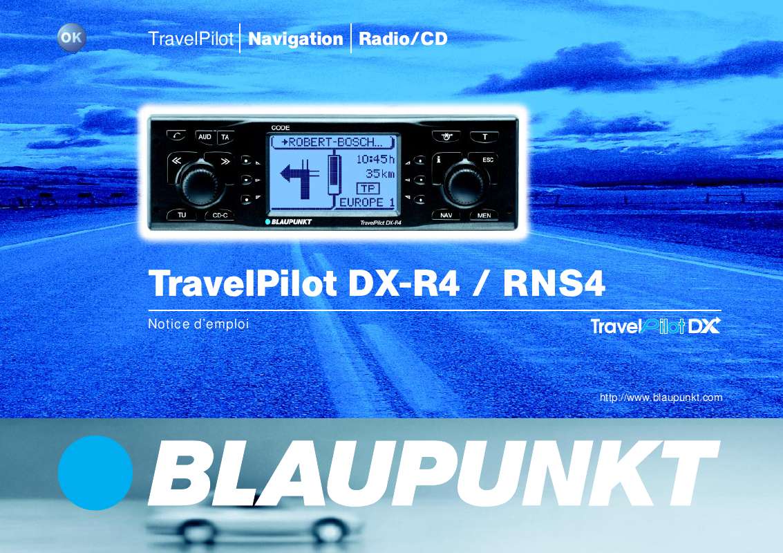 Guide utilisation BLAUPUNKT TRAVELPILOT DX-R4  de la marque BLAUPUNKT