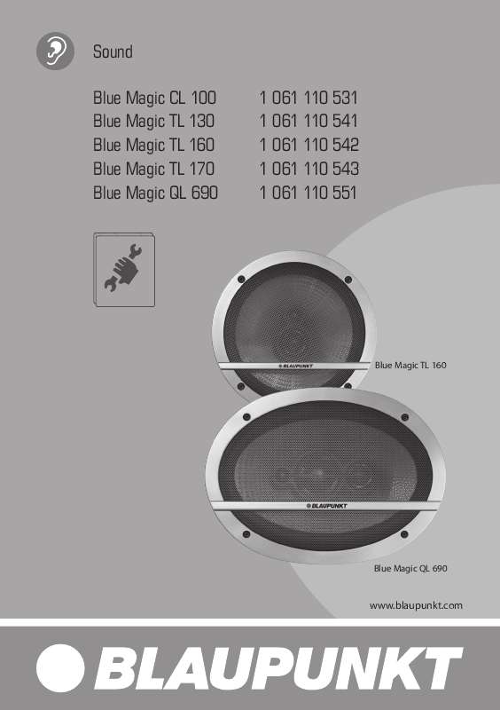 Guide utilisation BLAUPUNKT BLUE MAGIC CL 100  de la marque BLAUPUNKT