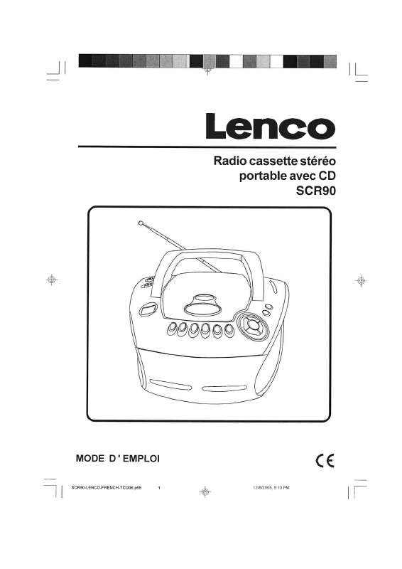 Guide utilisation  LENCO SCR-90  de la marque LENCO