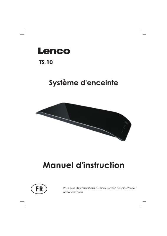 Guide utilisation  LENCO TS-10  de la marque LENCO