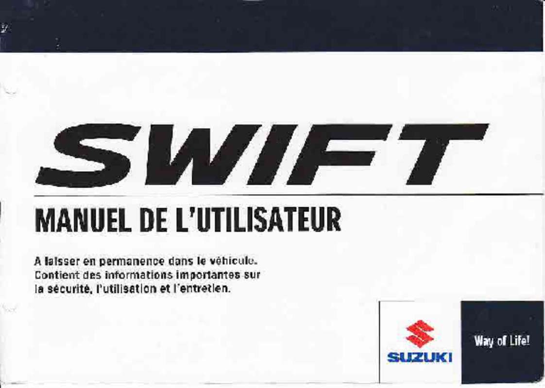 Guide utilisation  SUZUKI SWIFT  de la marque SUZUKI