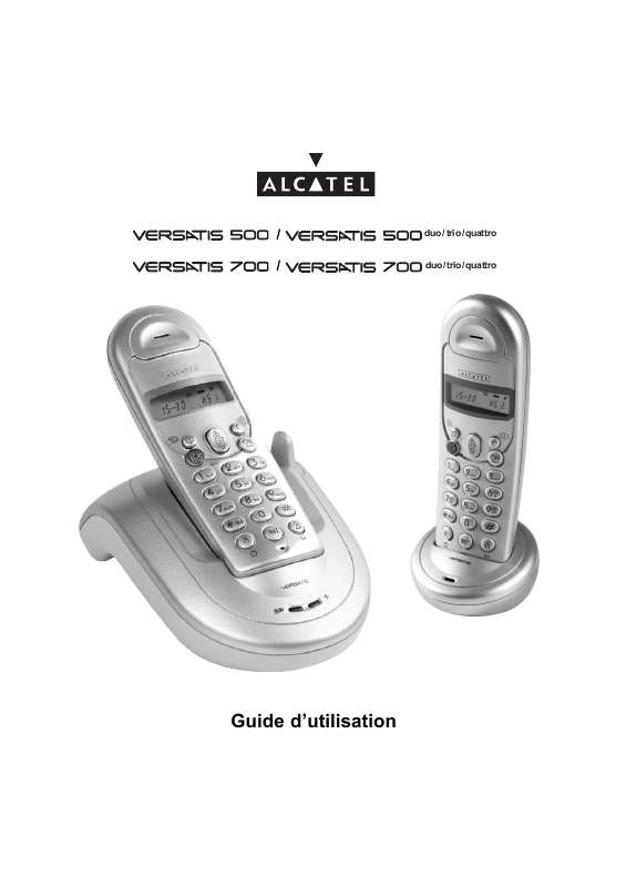Guide utilisation  ALCATEL-LUCENT VERSATIS 500 TRIO  de la marque ALCATEL-LUCENT