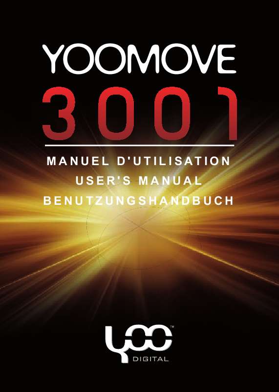 Guide utilisation  YOO DIGITAL YOO MOVE 3001  de la marque YOO DIGITAL