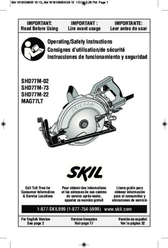 Guide utilisation SKIL SKILSAW  de la marque SKIL
