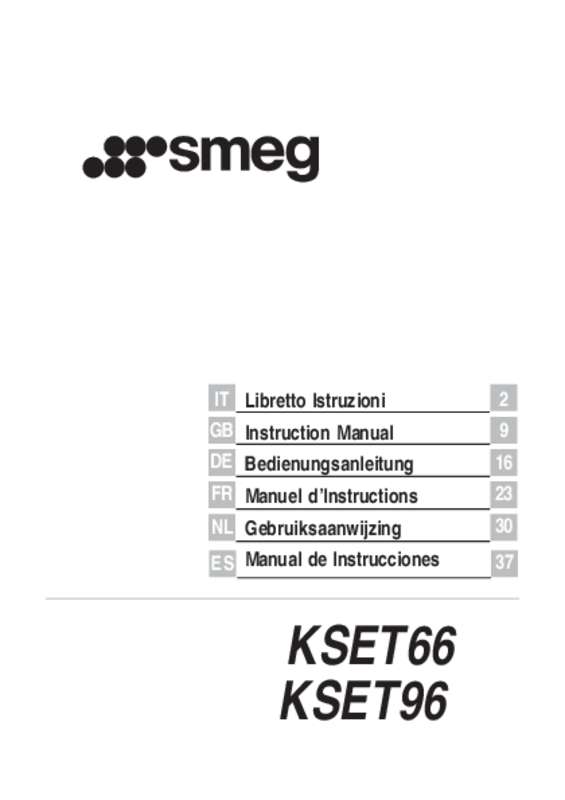 Guide utilisation  SMEG KSET96  de la marque SMEG
