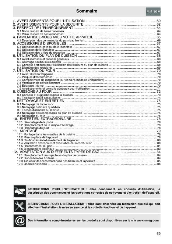 Guide utilisation  SMEG C91GMXI-2  de la marque SMEG
