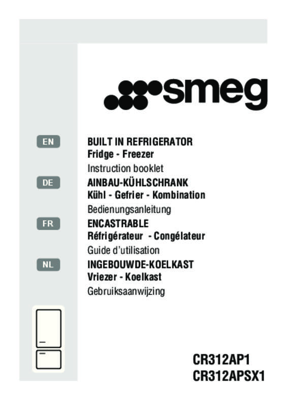 Guide utilisation  SMEG CR312AP1  de la marque SMEG