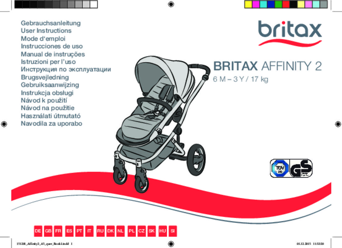 Guide utilisation BRITAX AFFINITY 2  de la marque BRITAX