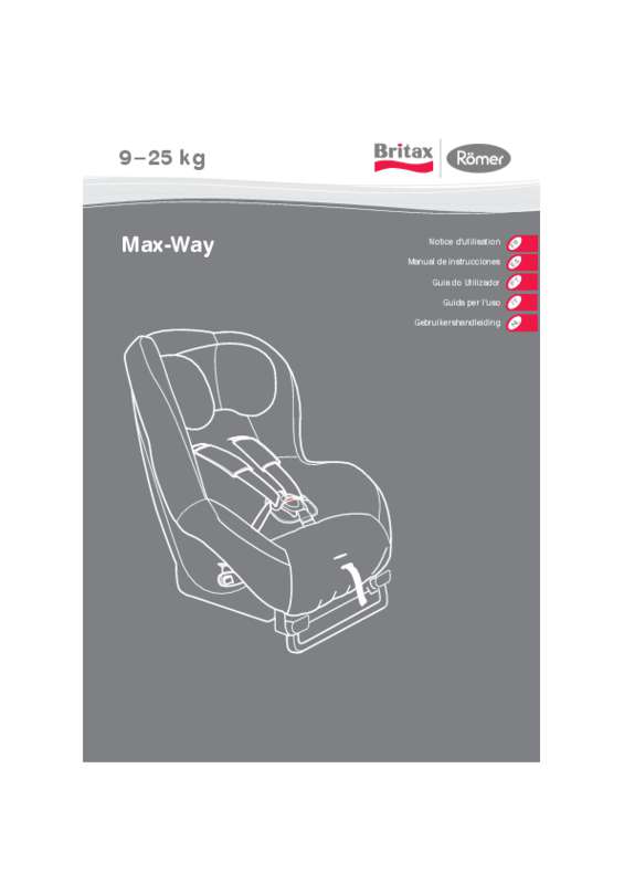 Guide utilisation BRITAX MAX-WAY  de la marque BRITAX