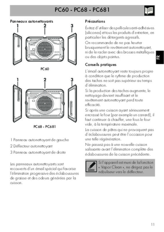 Guide utilisation  SMEG PC68  de la marque SMEG
