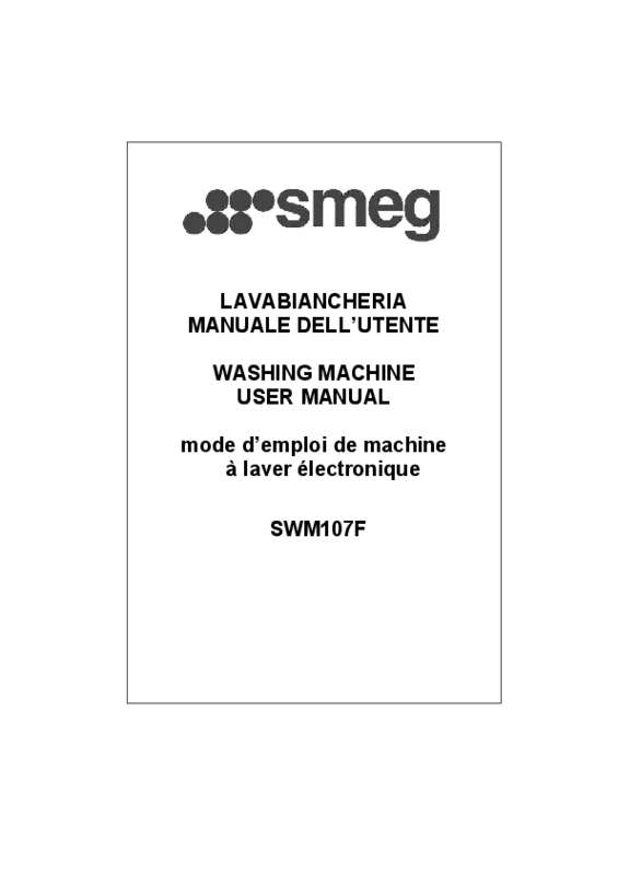 Guide utilisation  SMEG SWM107F  de la marque SMEG
