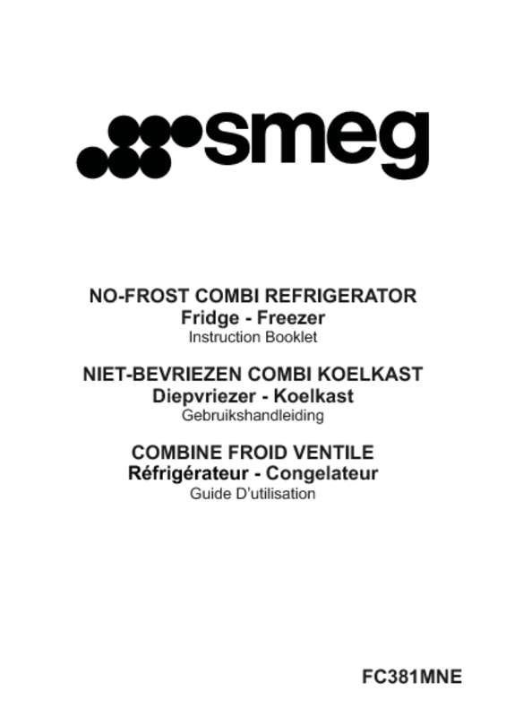Guide utilisation  SMEG FC381MNE  de la marque SMEG