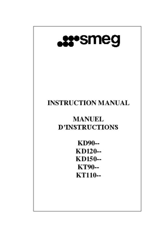 Guide utilisation  SMEG KT90BU  de la marque SMEG